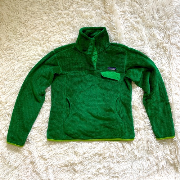 Patagonia Sweaters - Patagonia Re-Tool Snap-T pullover fleece size S Green